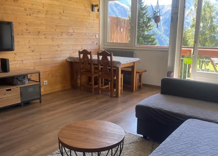 Apartment Panoramic Mountain View Apt, 65m2 With Parking, 6 Guests Les Deux Alpes